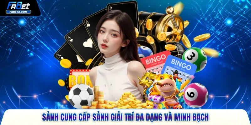 Sảnh cung cấp sảnh giải trí đa dạng và minh bạch